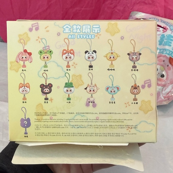 Cute White and Black Plush Phone Strap - Picture 10 of 13